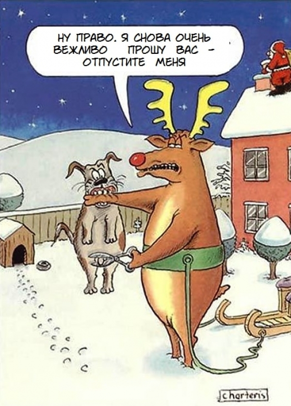 Новогодние карикатуры