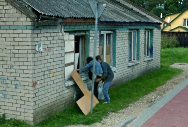 Интересные кадры попавшие в Google Maps