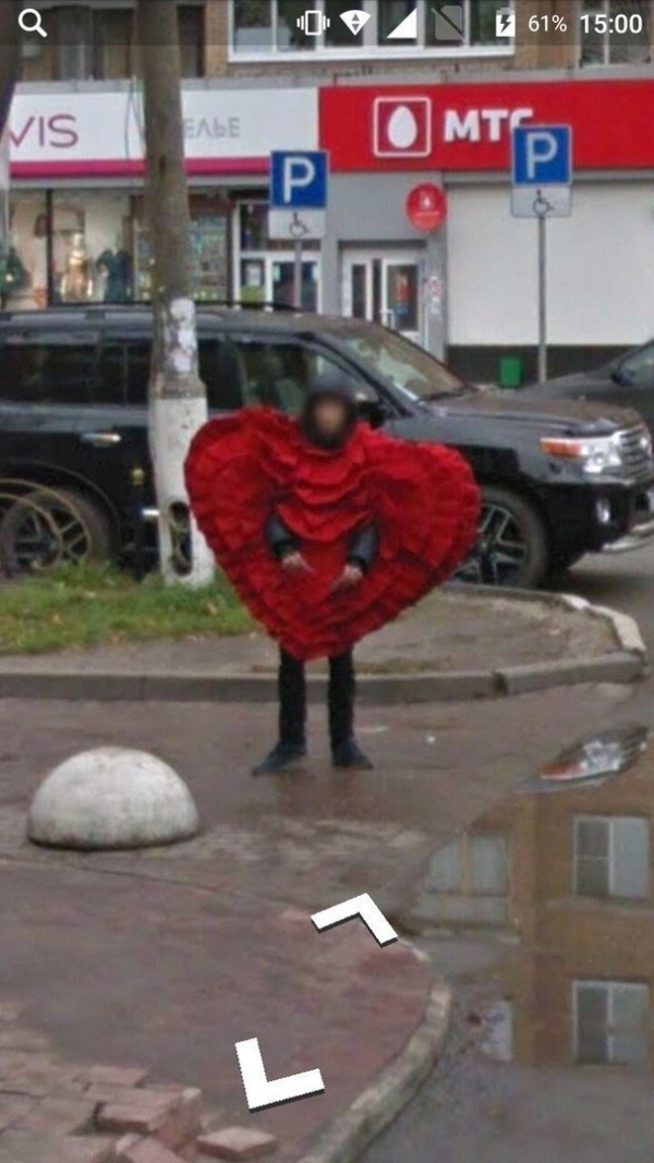 Интересные кадры попавшие в Google Maps