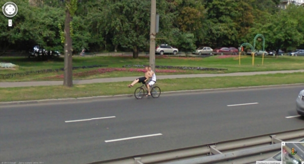 Интересные кадры попавшие в Google Maps