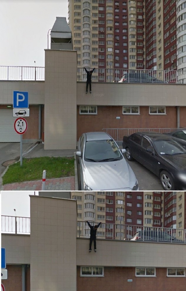 Интересные кадры попавшие в Google Maps