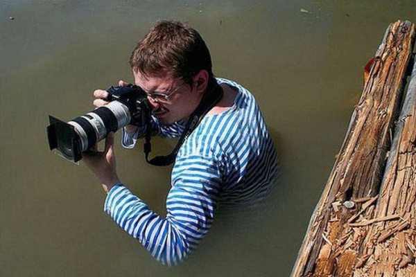 Нелегкая работа фотографа