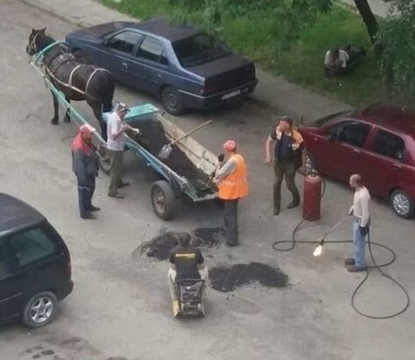 Как не надо ремонтировать дороги