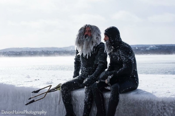 Как выглядят серферы при -34°C