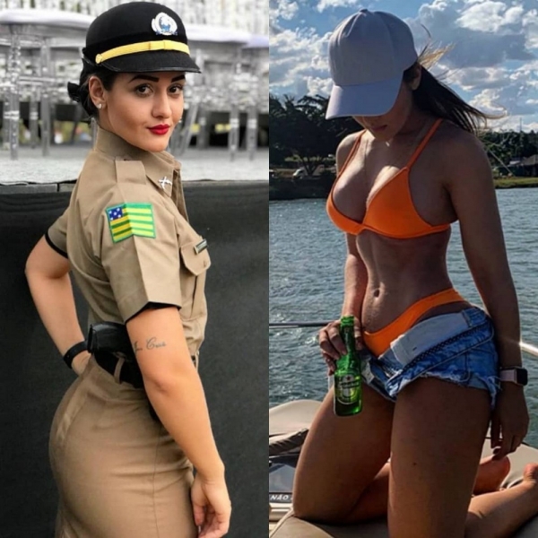 Прекрасные девушки в форме и без нее