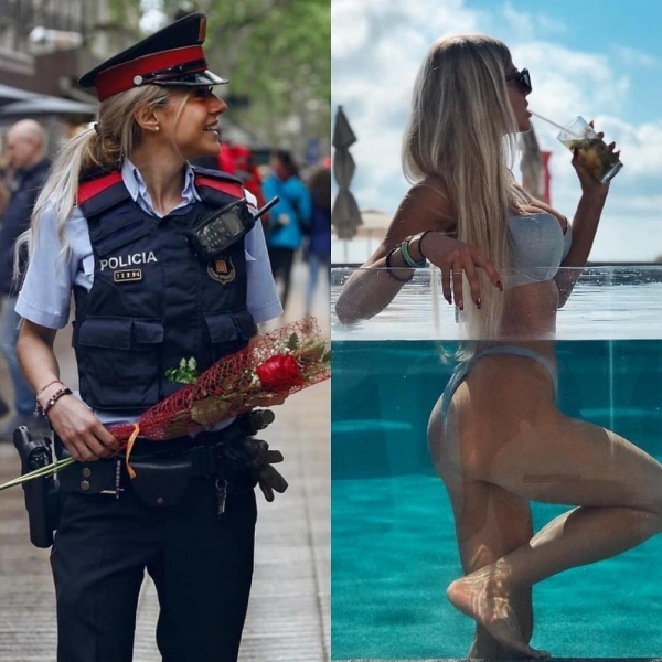 Прекрасные девушки в форме и без нее