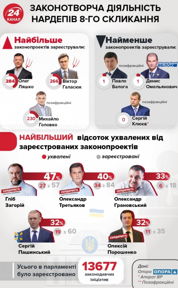 Цікава інфографіка про Верховну Раду восьмого скликання