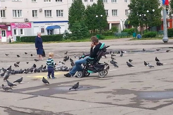 Когда папа остается на хозяйстве с детьми