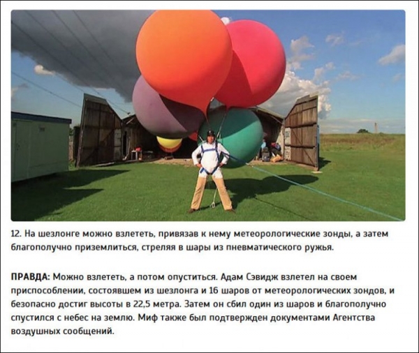 Интересные факты от Разрушителей легенд