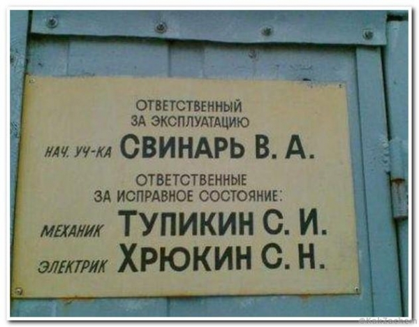 Люди, которым ну очень "повезло" с фамилией