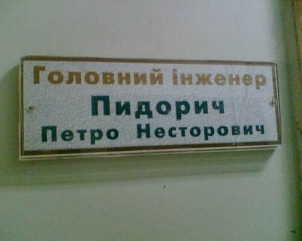Люди, которым ну очень "повезло" с фамилией