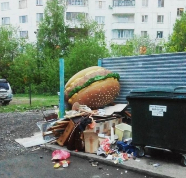 Странные вещи, выброшенные на помойку