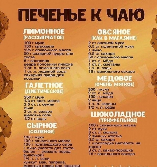 Полезные шпаргалки хозяюшкам на кухню