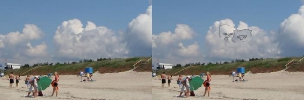 Облака, белогривые лошадки