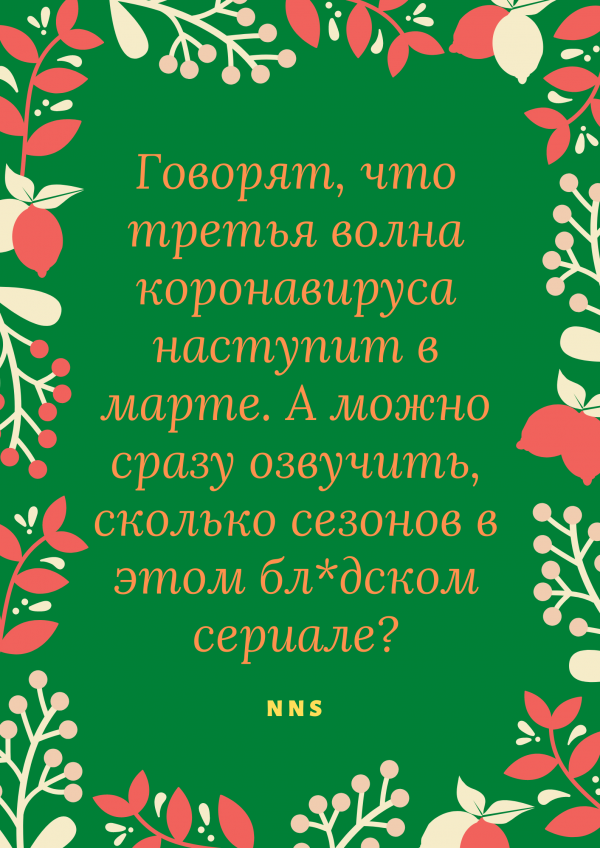 Зимне-карантинные шутки