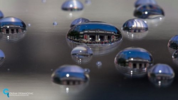 Пейзажи в капельках воды