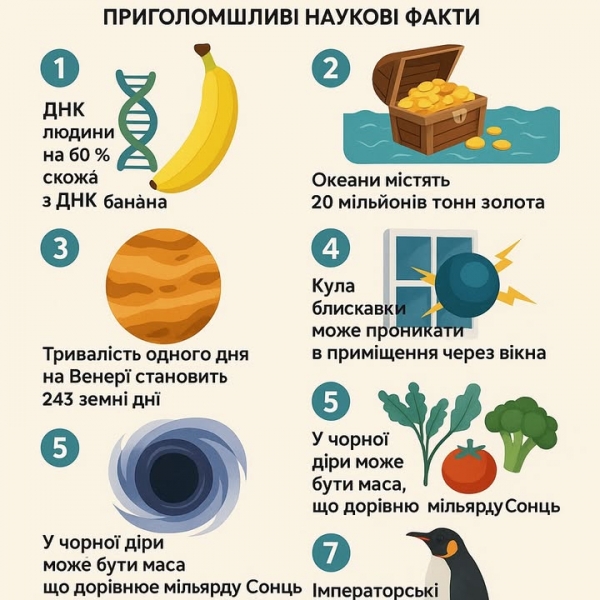7 дивовижних фактів, про які ви не знали!