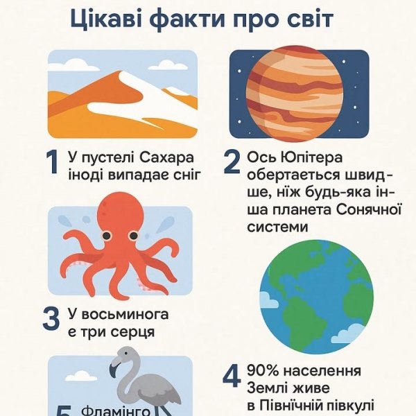 5 дивовижних фактів про світ, які вас здивують