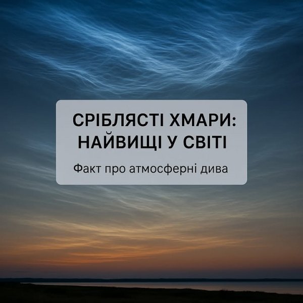 Сріблясті хмари: найвищі у світі
