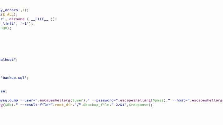 Швидкий дамп бази використовуючи ФТП та mysqldump